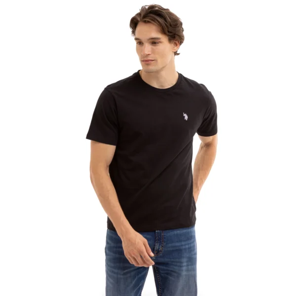U.S. Polo Assn. Men's Short Sleeve Crew Black T-Shirt