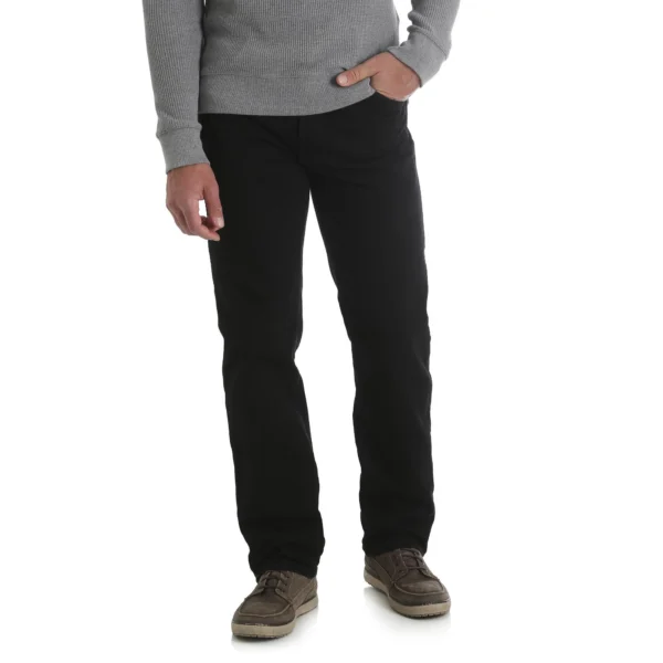 Wrangler Rustler Men's Regular Fit Jeans - Coal black